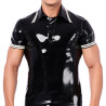 XRUB Latex Polo en latex Xrub Noir-Blanc
